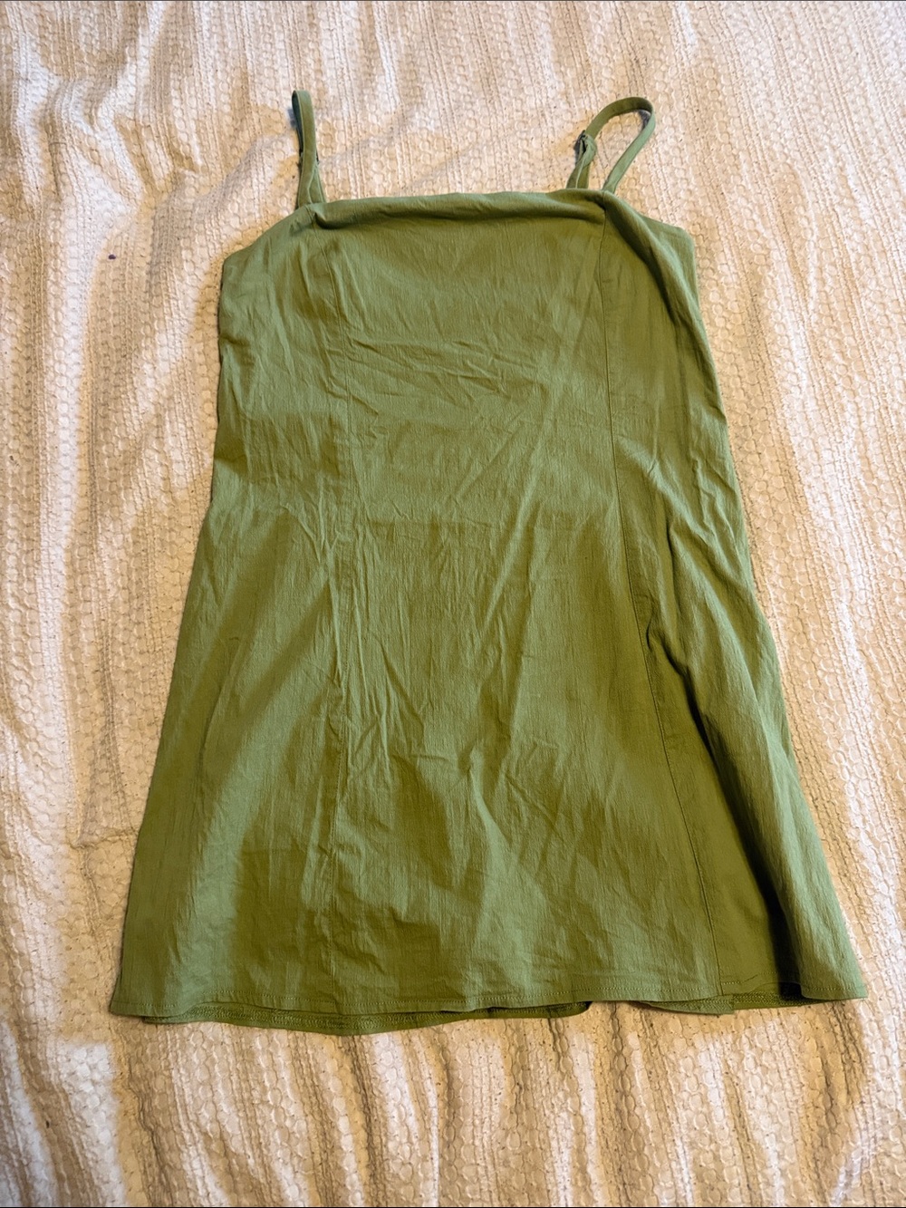 Abercrombie Green Spaghetti Strap Women's Tank Dress